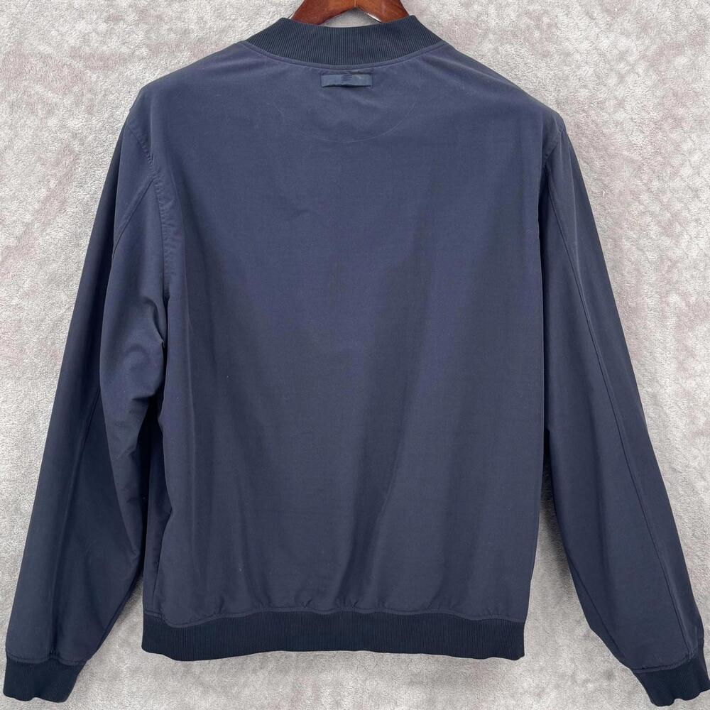 Fabletics Jacket Mens Large Blue Softshell Bomber… - image 2